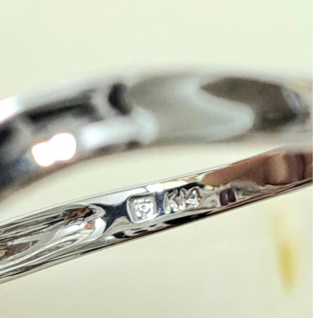 EB11 K14刻印　紫色　オーバルカット　リング　2.4g 指輪　パープル