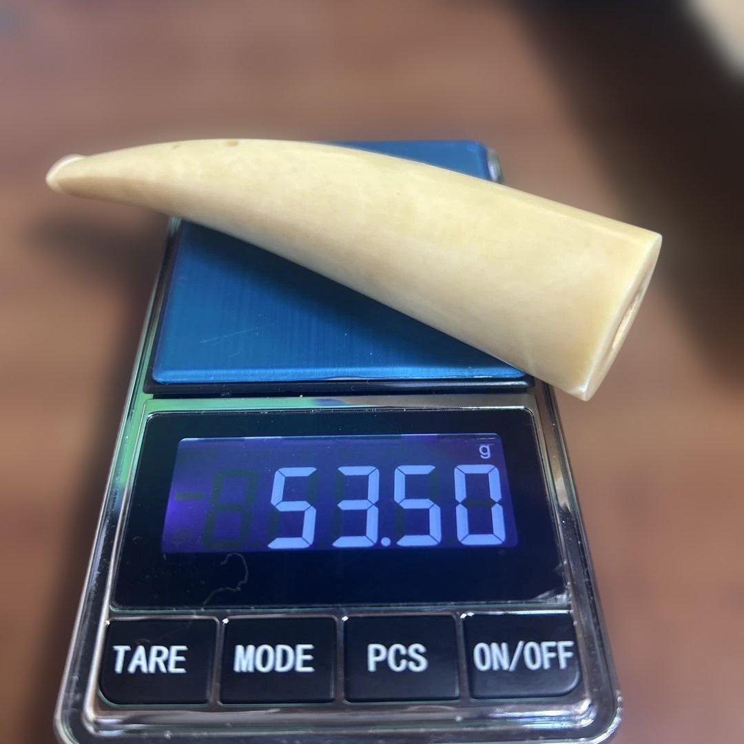 鯨歯　パイプ　キセル　53.50g 未使用品