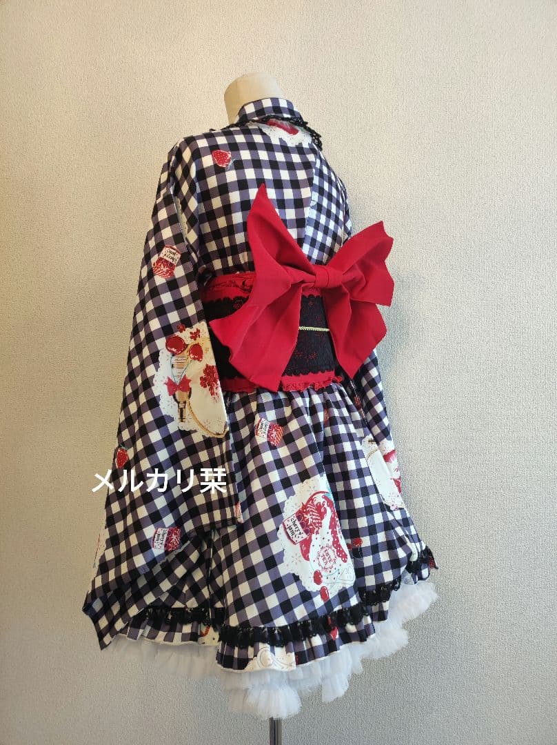 ToAlice いちごギンガムチェック浴衣セット ピンク S ToAlice いちご