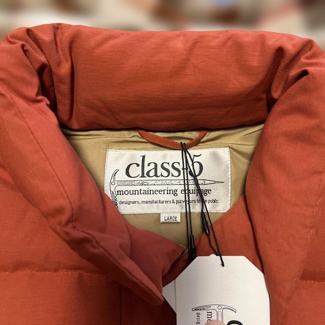 class-5 ダウンベスト Lサイズ オレンジ - メルカリ