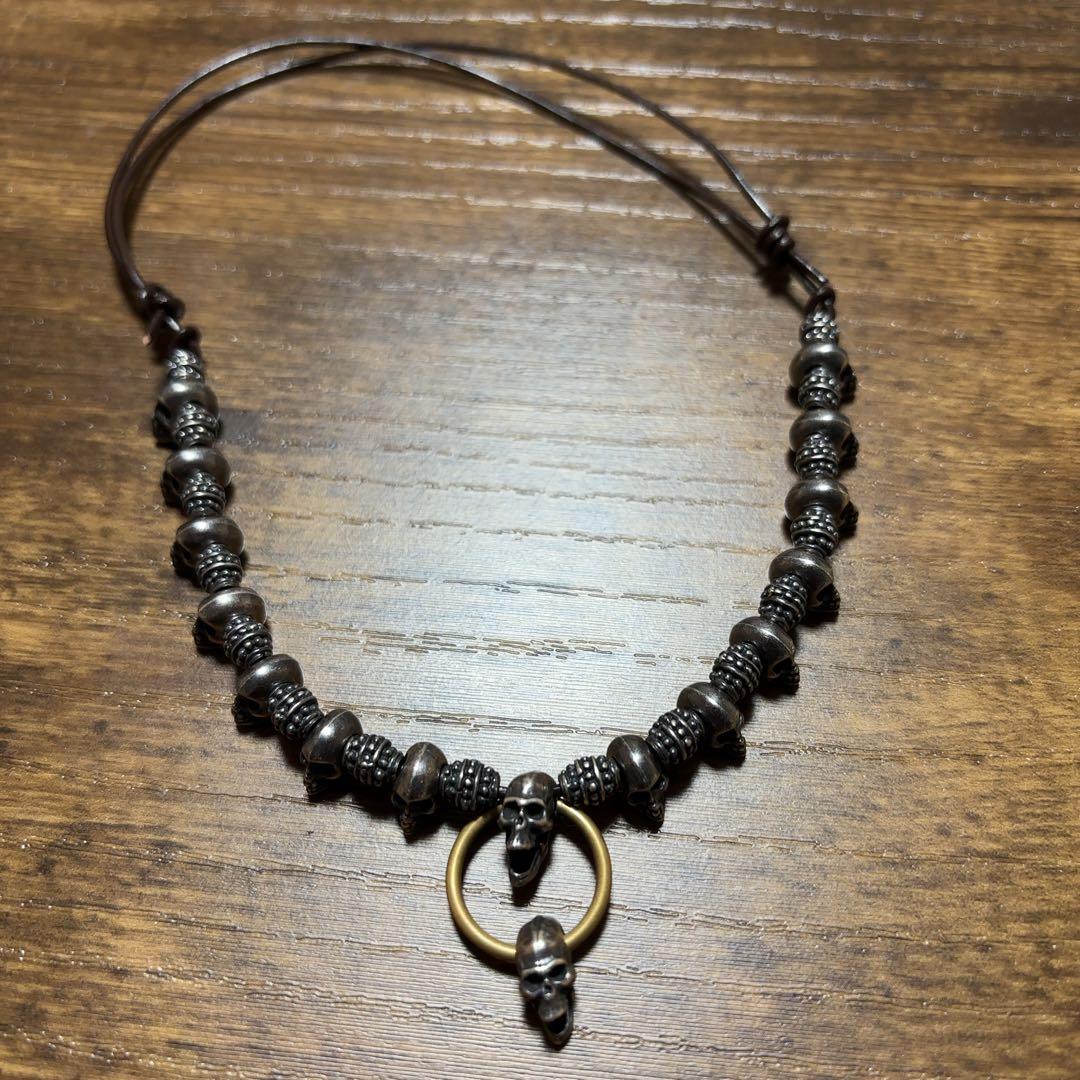 ブラススカル ネックレス hide X JAPAN ネクロマンス