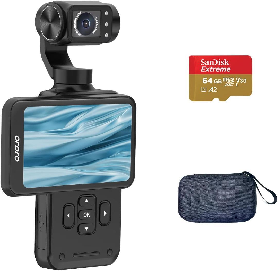 アクションカメラ 5K 3軸スタビライザー ジンバル/ハンドヘルドビデオカメラ Amazon | Ordro M5 最新型 5K ジンバルカメラ ハンドヘルドビデオ