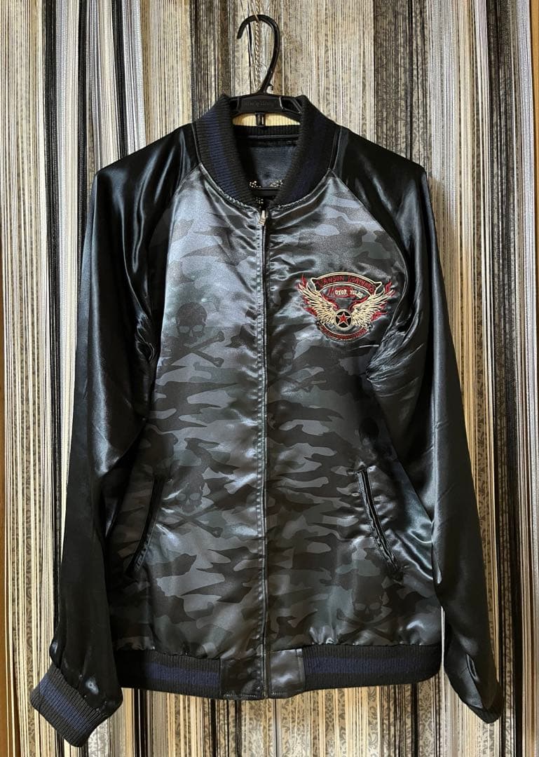 断*離様 バンソン リバーシブルスカジャン クロスボーン スカル ライン