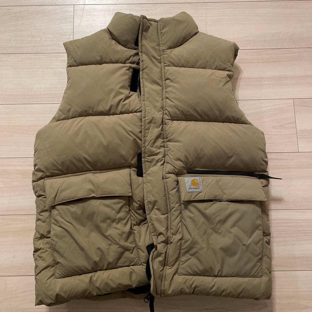 k*A様 Carhartt ベージュ ダウンベスト M Carhartt（カーハート） ダウンベスト ベスト ダックベスト メンズ