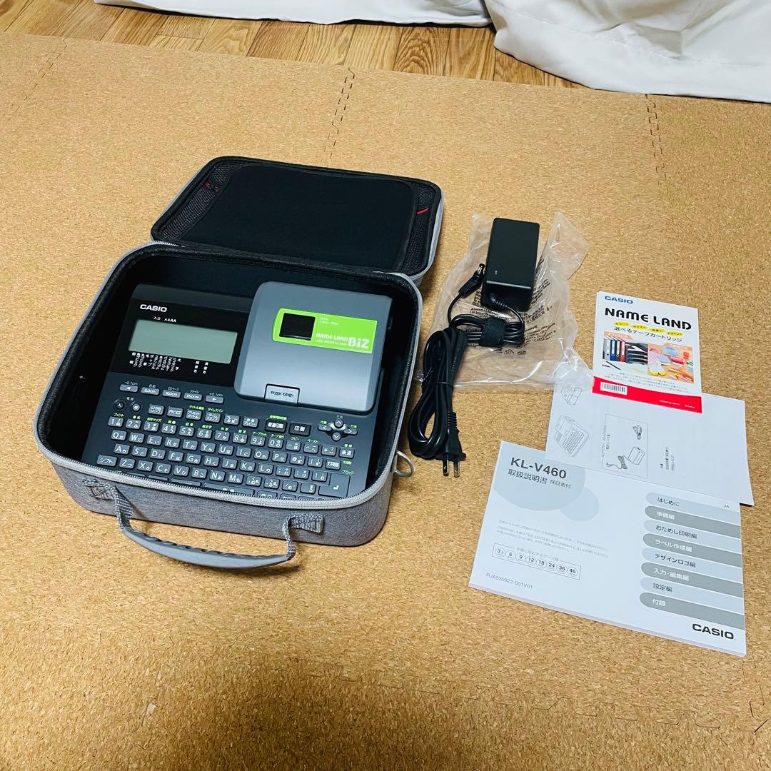 極美品＆ケース付き】CASIO カシオ ネームランド BIZ KL-V460 - メルカリ
