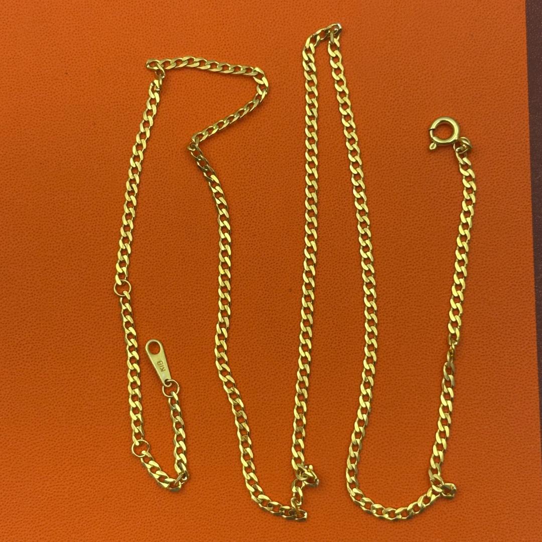 ⭐ 極美品 ✨K18金ゴールドチェーンネックレス 3.13g
