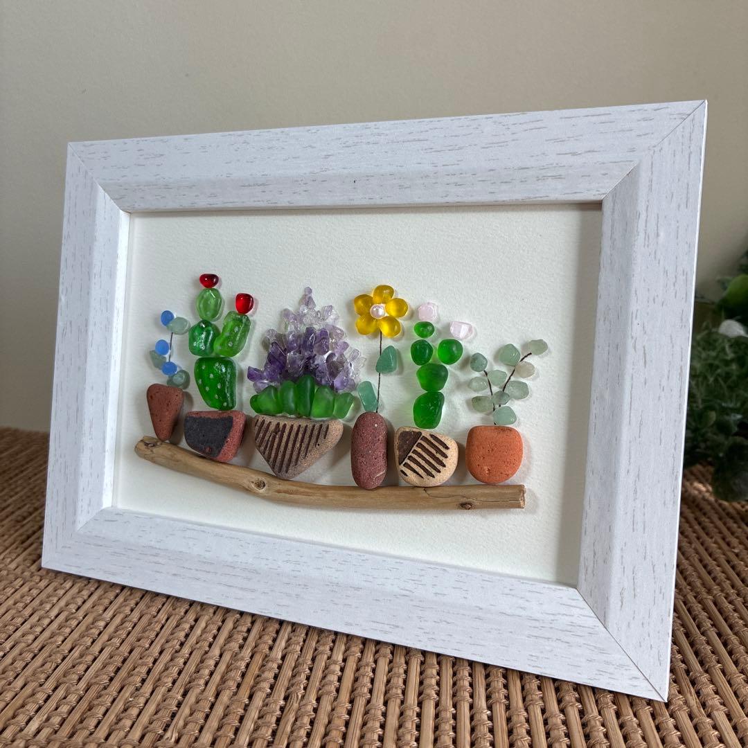 No.134 シーグラスアート - メルカリ