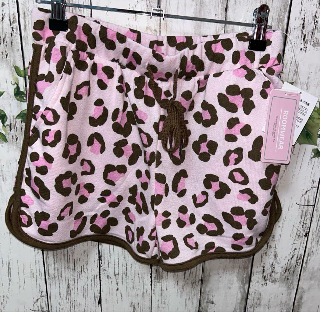 ピンクレオパード ヒョウ柄 ショートパンツ レディースパンツ ミニ丈