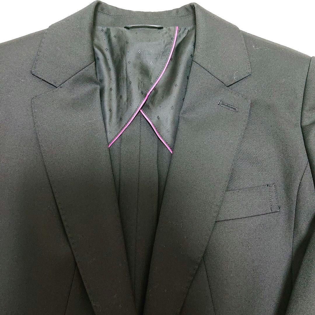 洋服の青山 ヒルトン 美品 ブラックスーツ ジャケット11号 スカート9