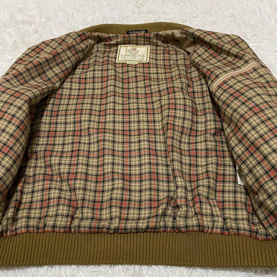 グラハムヒル ハリントンジャケット ブラウン スウィングトップ 裏地