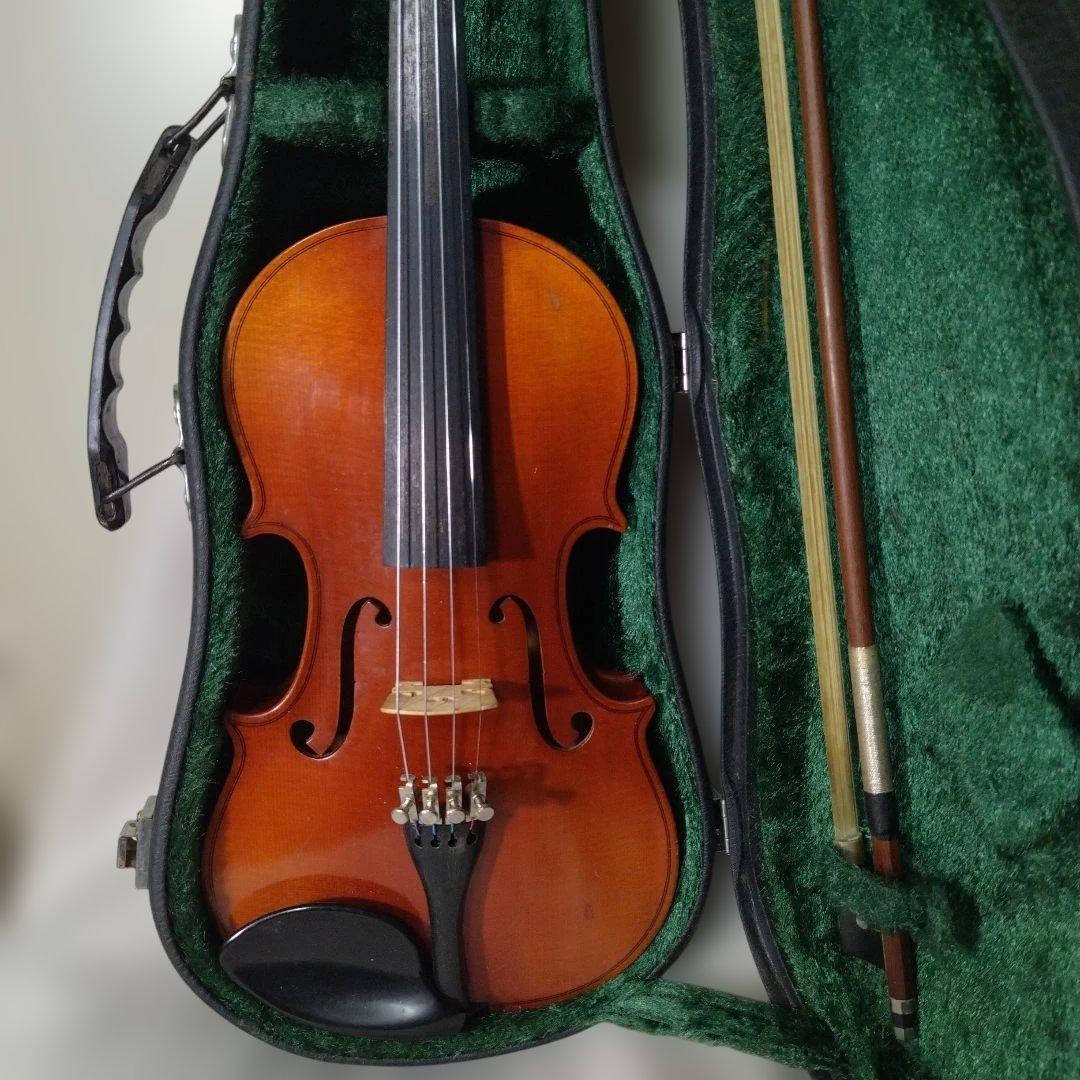 ♥7才前後の子供用♥スズキバイオリン1/4♥品番220♥弓、ケ―ス、松脂付き スズキ（SUZUKI） Suzuki No.220 1/4 1987年 Violin 分数バイオリン