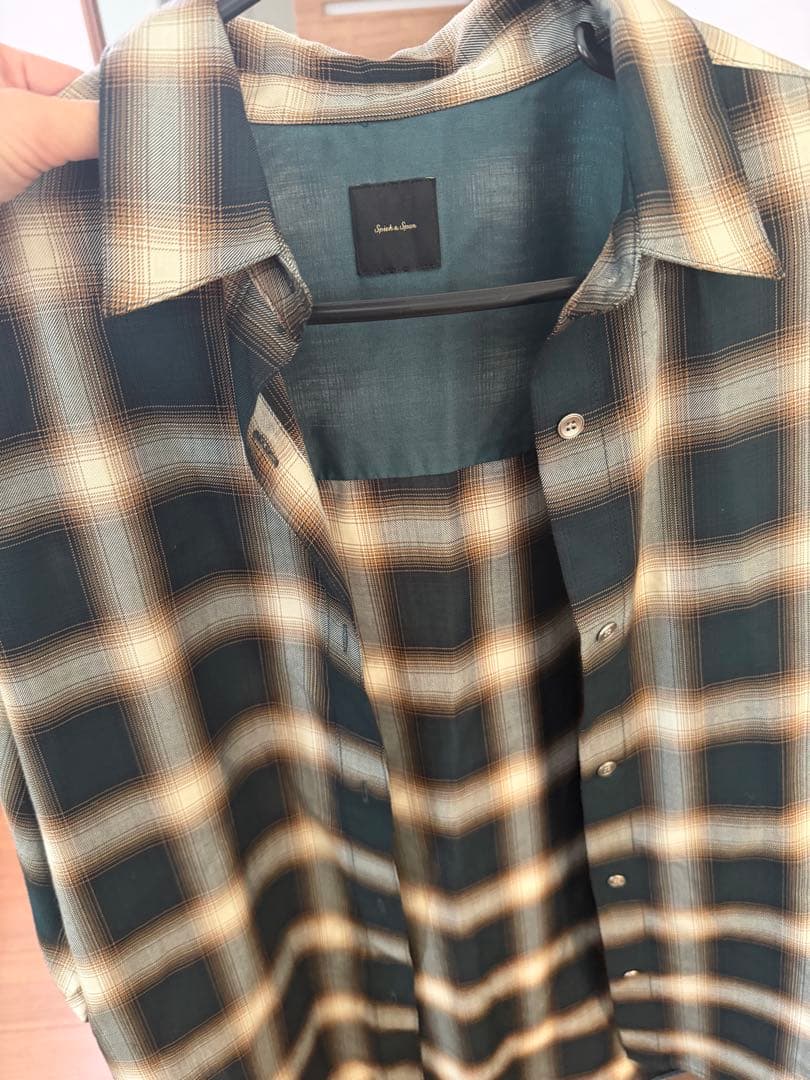 Spick and Span TRツイルチェックシャツ ブラック - メルカリ