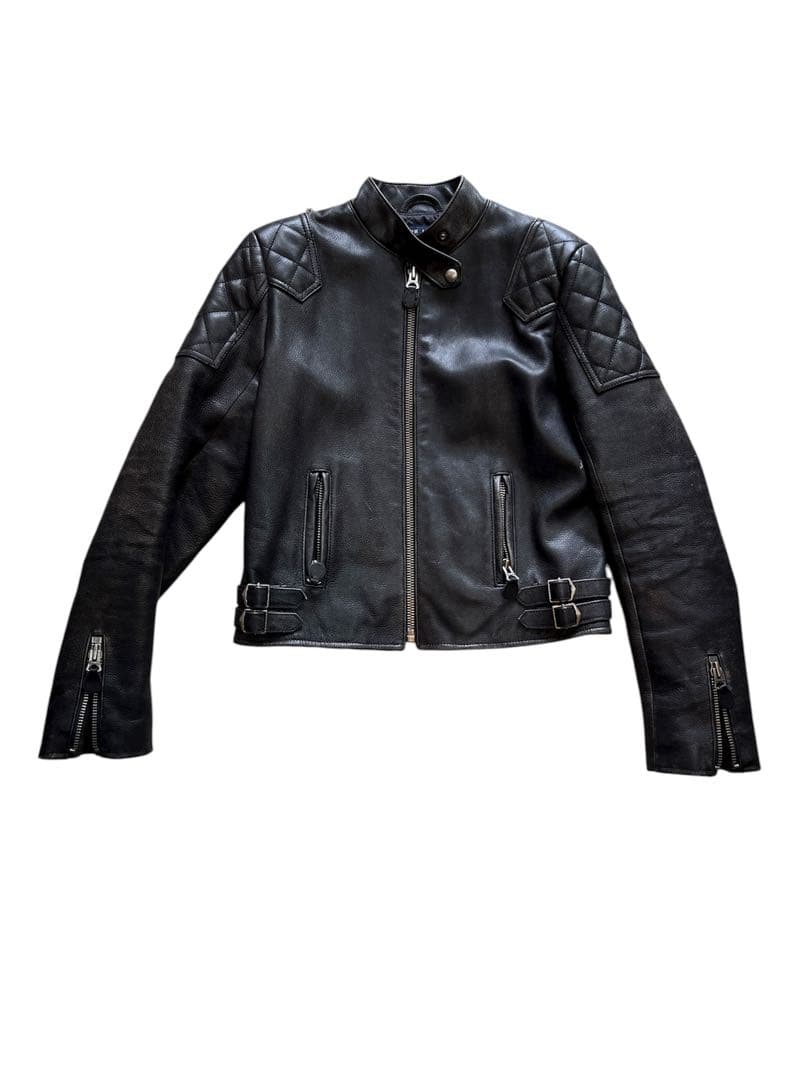 Ralph Lauren レザージャケット　レディース 11号 ライダース　牛革 楽天市場】ラルフローレン ダブルアールエル レディース カウ レザー