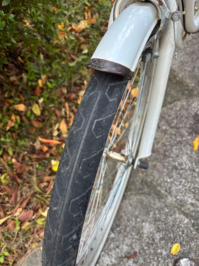 カリフォルニアスタイル ビーチクルーザー 26インチ ホワイト引取り