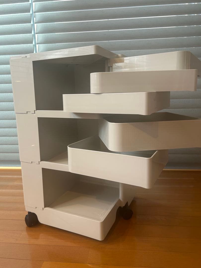 正規品 ボビーワゴン ビーライン 3段5トレイ ストーンホワイト ワゴン ボビーワゴン 3段5トレイ stonewhite ストーンホワイト B-LINE ビー