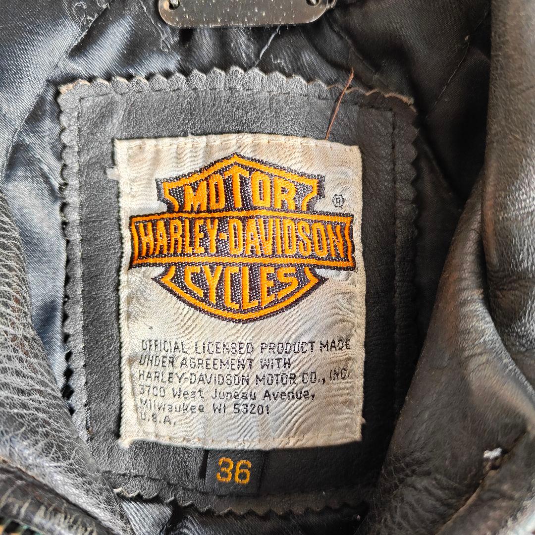 ハーレーダビッドソン スクリーミン イーグル レザーライダース 36 黒