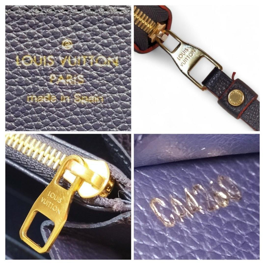 ジッピーウォレット ルイヴィトン モノグラム アンプラント マリーヌ