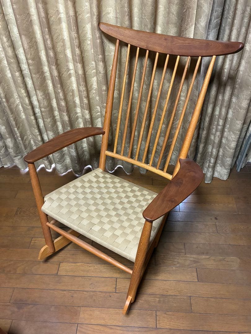 ロッキングチェア/岩倉榮利デザイン 楽天市場】ロッキングチェア ダイニングチェア 肘付き アームチェア