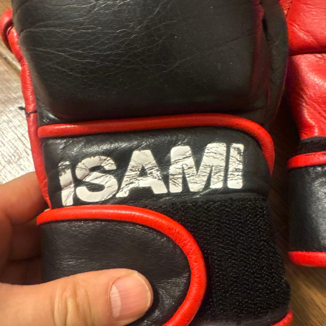完売品】本革イサミパウンドグローブ黒ブレイキングダウン仕様カラー