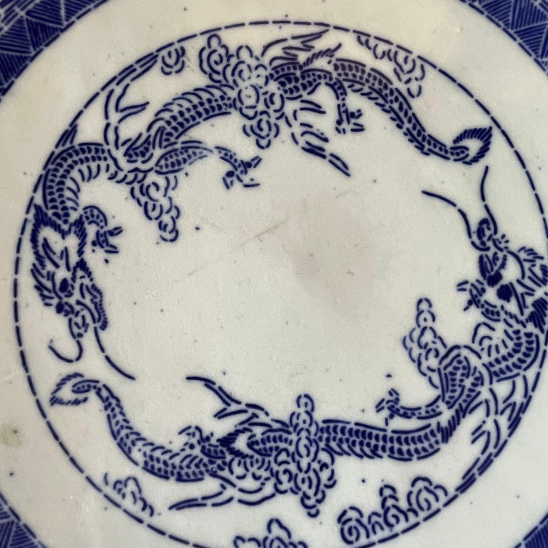 古伊万里 大皿 一尺五寸 印判 染付 龍 45cm - メルカリ