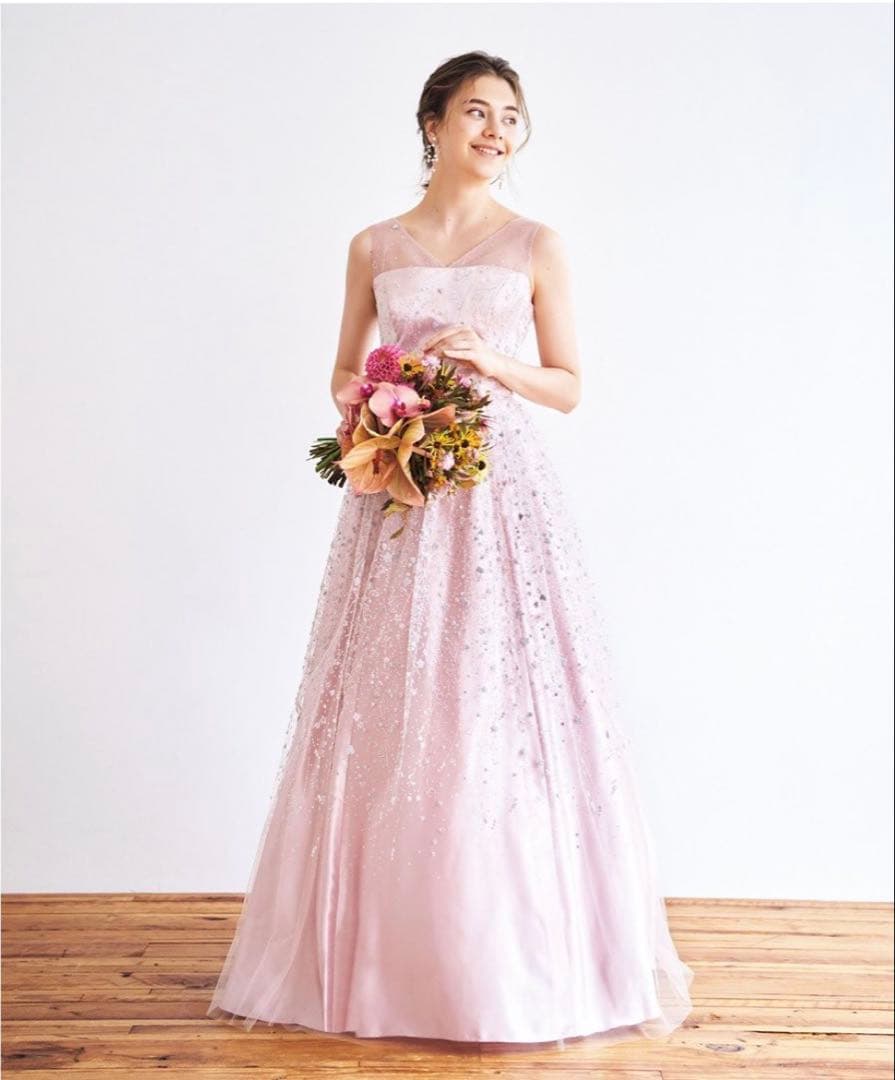 エメ　ロングドレス　ピンクチュール Aimer 演奏会用ドレスピンク