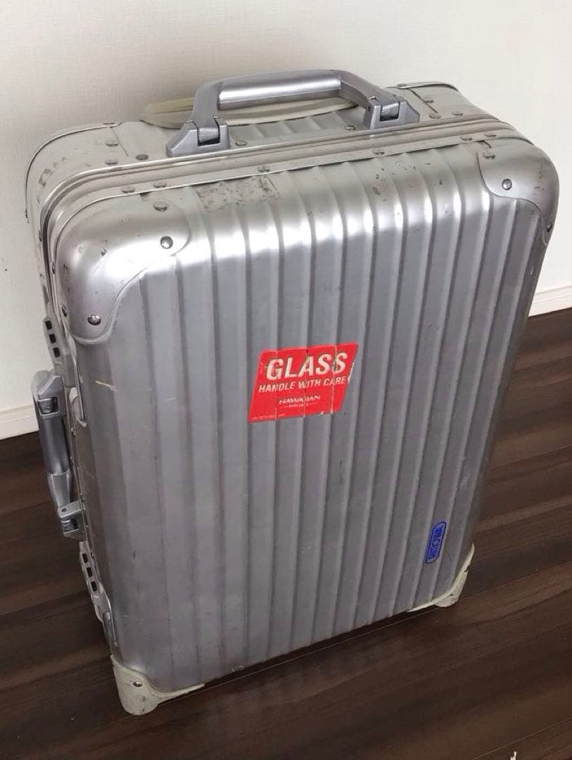 【値下げ】RIMOWA リモワ 廃盤 TOPAS トパーズ 2輪 32L RIMOWA TOPAS スーツケース 廃盤 2輪 青ロゴ リモワ 【公式通販】