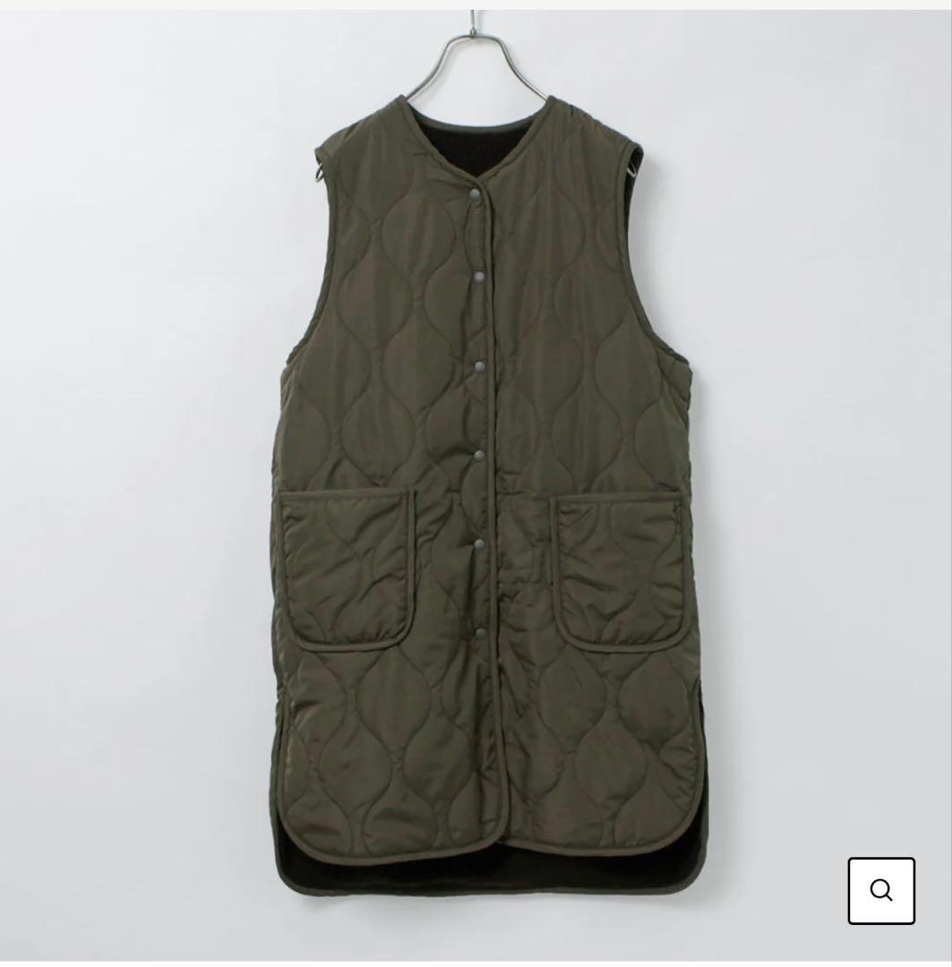 MIDIUMI（ミディウミ） キルティング リバーシブル ベスト　ブラック MIDIUMI（ミディウミ） キルティング リバーシブル ベスト