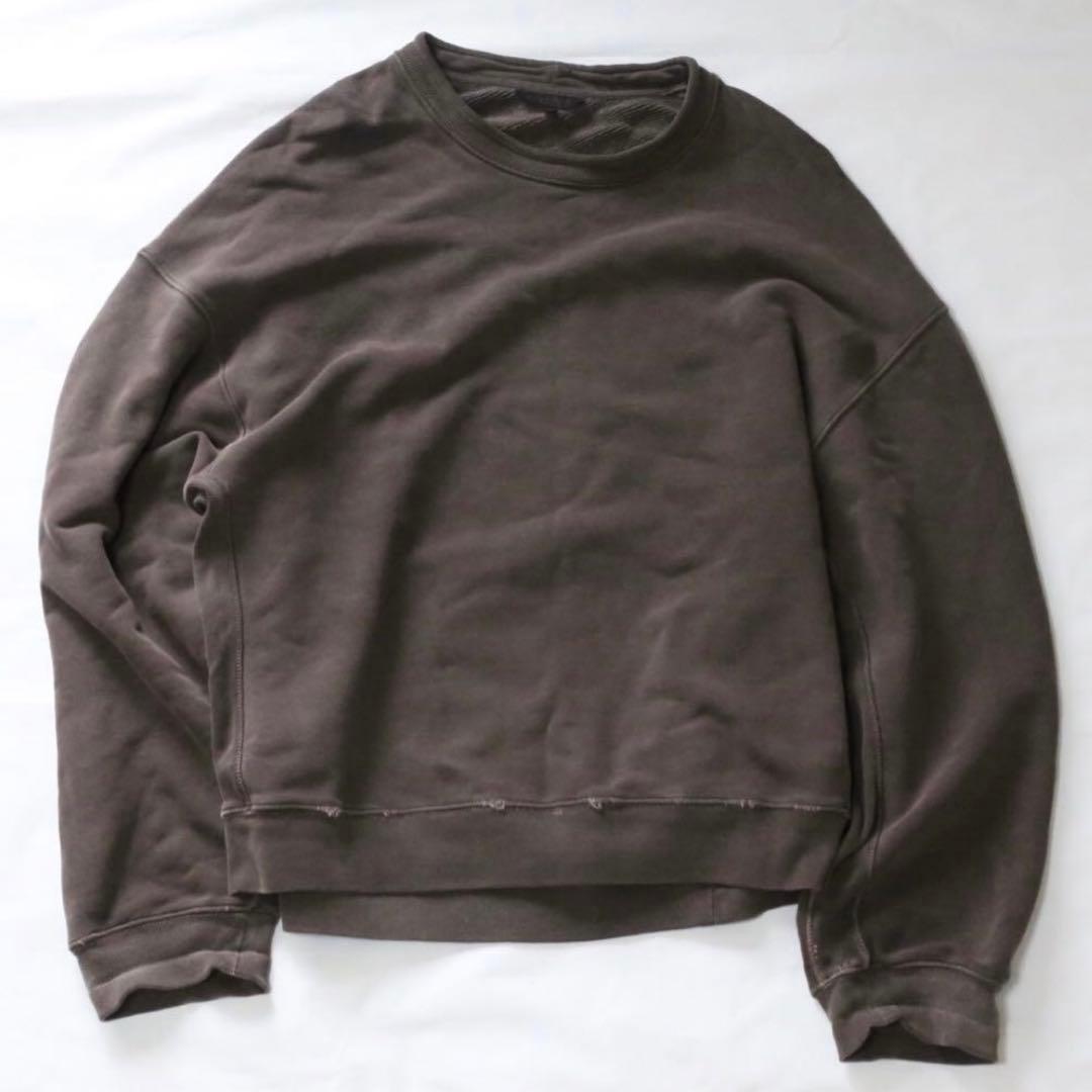 YEEZY SEASON3 ダメージ加工 スウェット トレーナー ダメージ加工 スウェット レディース トレーナー 送料無料・メール便