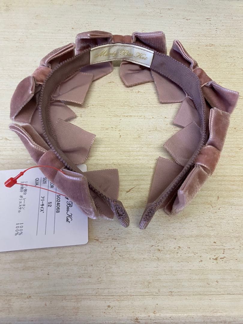 メロディバスケット リボンいっぱいカチューシャ ベルベット モーヴ