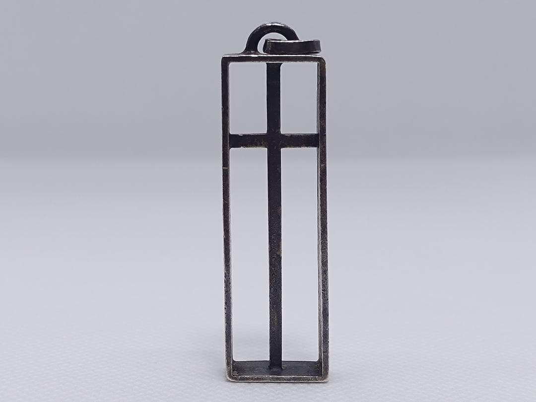 クロスペンダント（十字架）　ネックレス・ペンダント シルバー925 クロスネックレス ペンダント シルバー 6面カットダブル