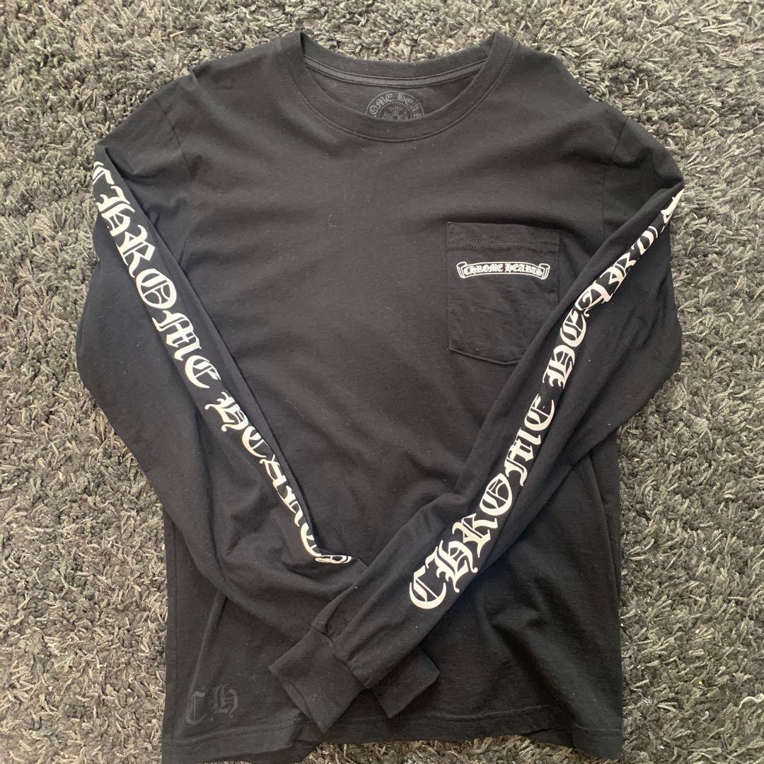 CHROME HEARTS ブラック ロングスリーブ Tシャツ - メルカリ
