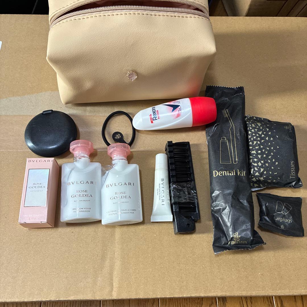 エミレーツ航空 ビジネスクラス アメニティ ブルガリポーチ - メルカリ