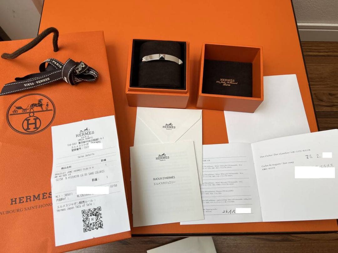 国内新品 エルメス 藤原ヒロシ ミニクルー クルー・ドゥ・H バングル