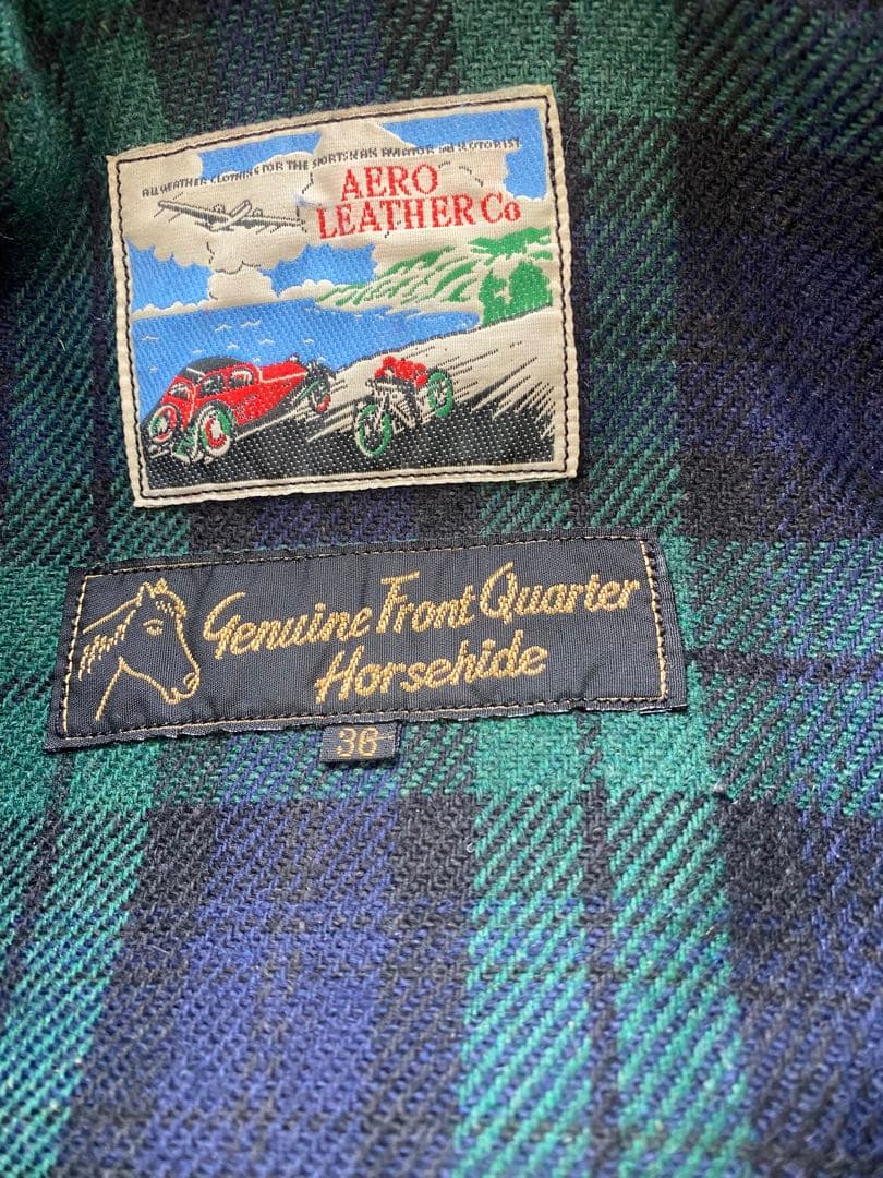 茶芯AERO LEATHER HIGHWAYMAN 馬革 90s前期 - メルカリ