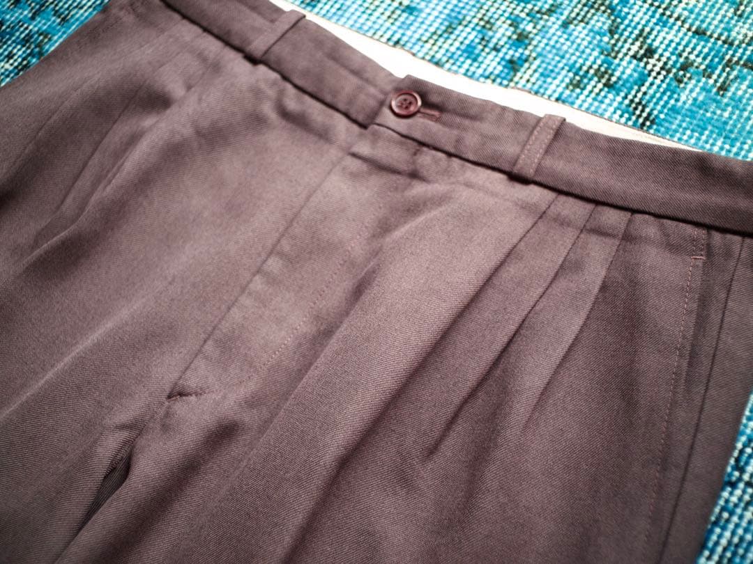 パンツ 80s 90s EURO \"MUNDI\" 3-tuck trousers
