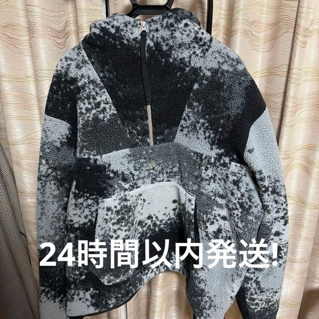 希少レア】NIKE ボア フリース ハーフジップ プルオーバー パーカー XL