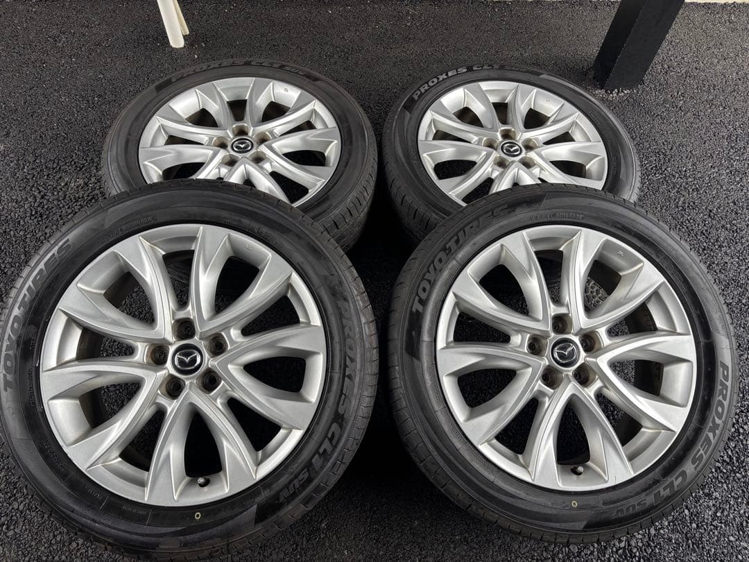 マツダCX5 純正19インチ ホイールセット TOYO PROXES 24年製 マツダCX5純正19インチ入庫です！ CX5、CX8などに！｜グーネットピット