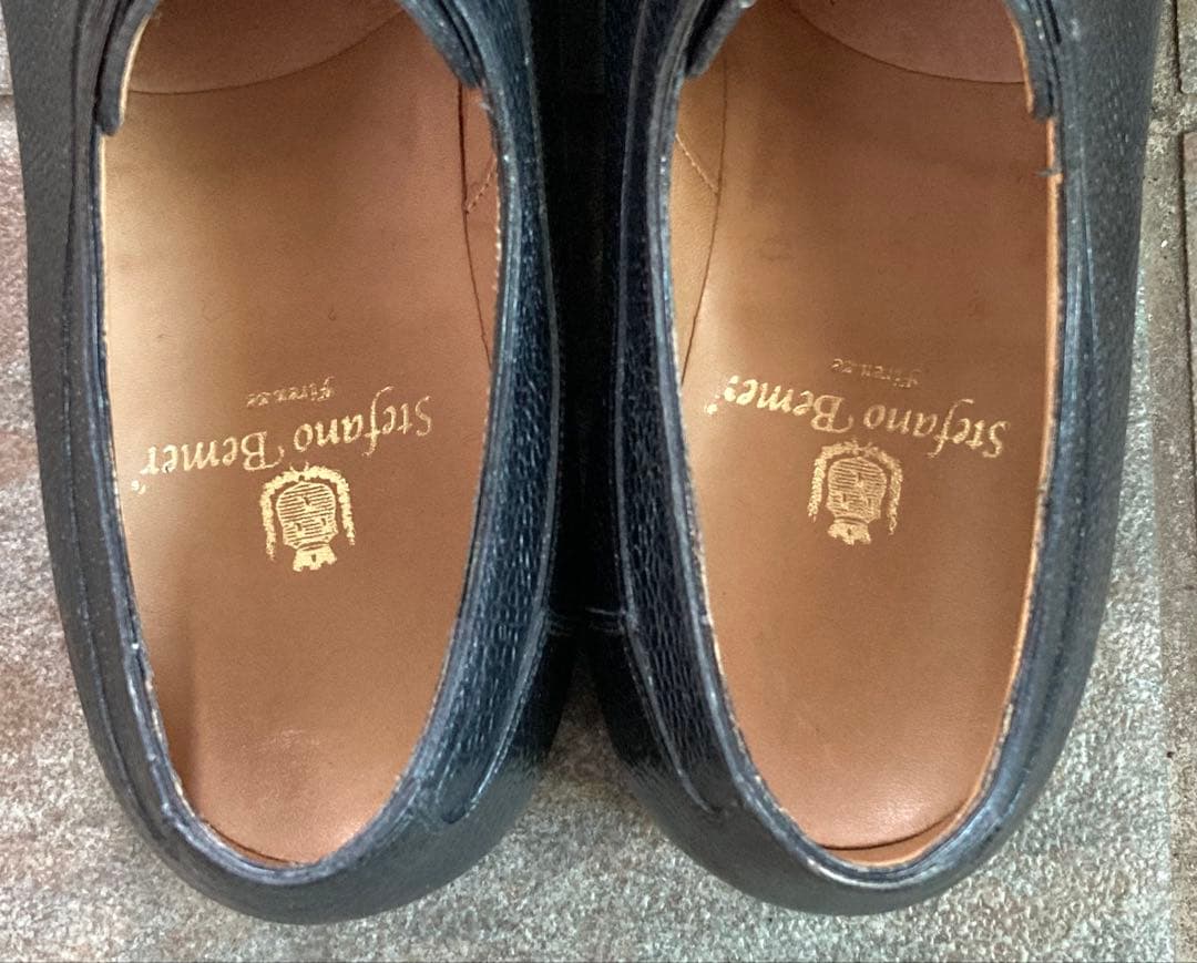 使用1回 Stefano Bemer 黒 エプロンダービー EU40.5 シボ革 - メルカリ