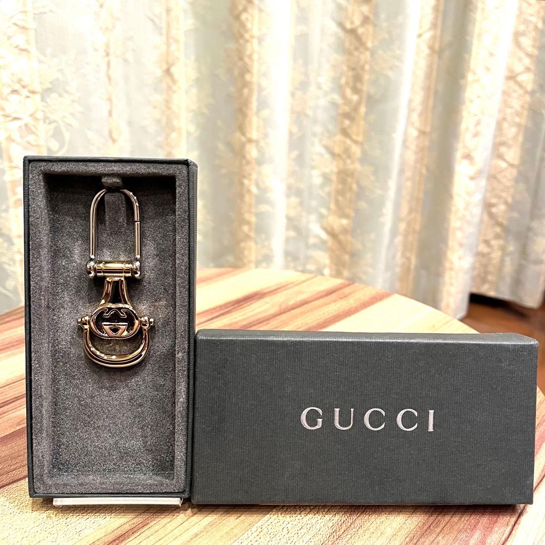 ✨未使用品✨GUCCI グッチ キーホルダー キーリング インターロッキングG