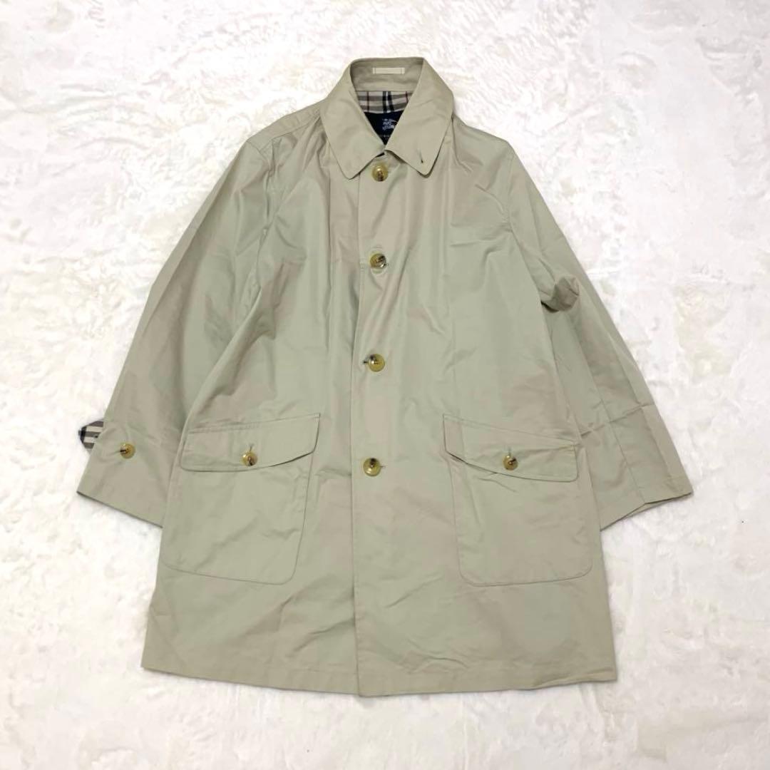 BURBERRY LONDONステンカラーコート ノバチェック コットン混 L - メルカリ