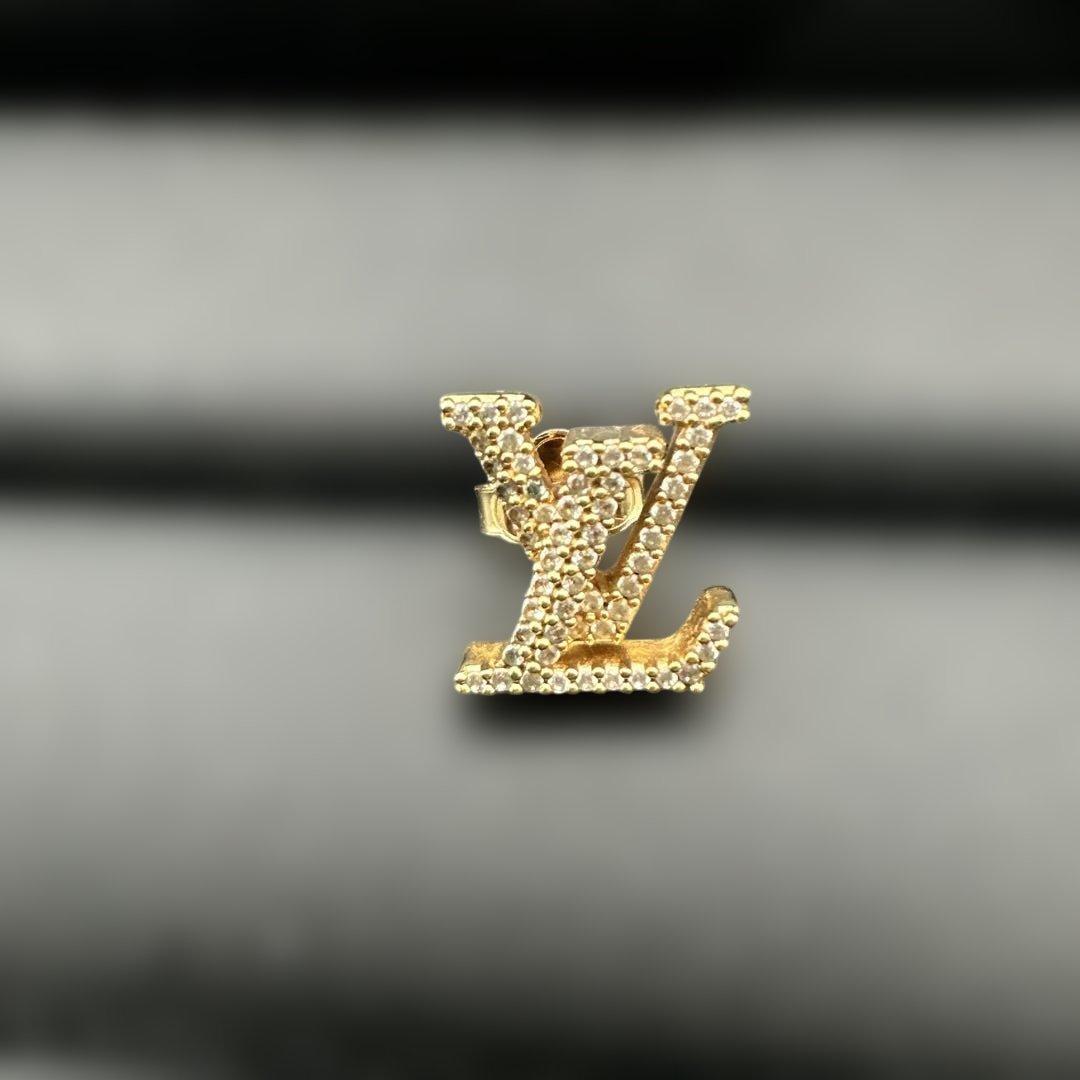 Louis Vuitton ロゴ型ピアス　ゴールド　(片耳用) ルイ ヴィトン Louis Vuitton ピアス アクセサリー ブックル ドレイユ