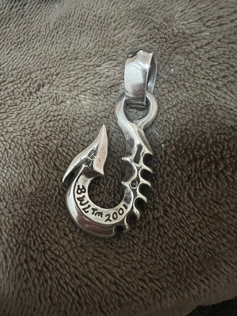 ビルウォール　billwallleather チャーム　925 フィッシュフック BILL WALL LEATHER（ビルウォールレザー） フィッシュフックチャームw