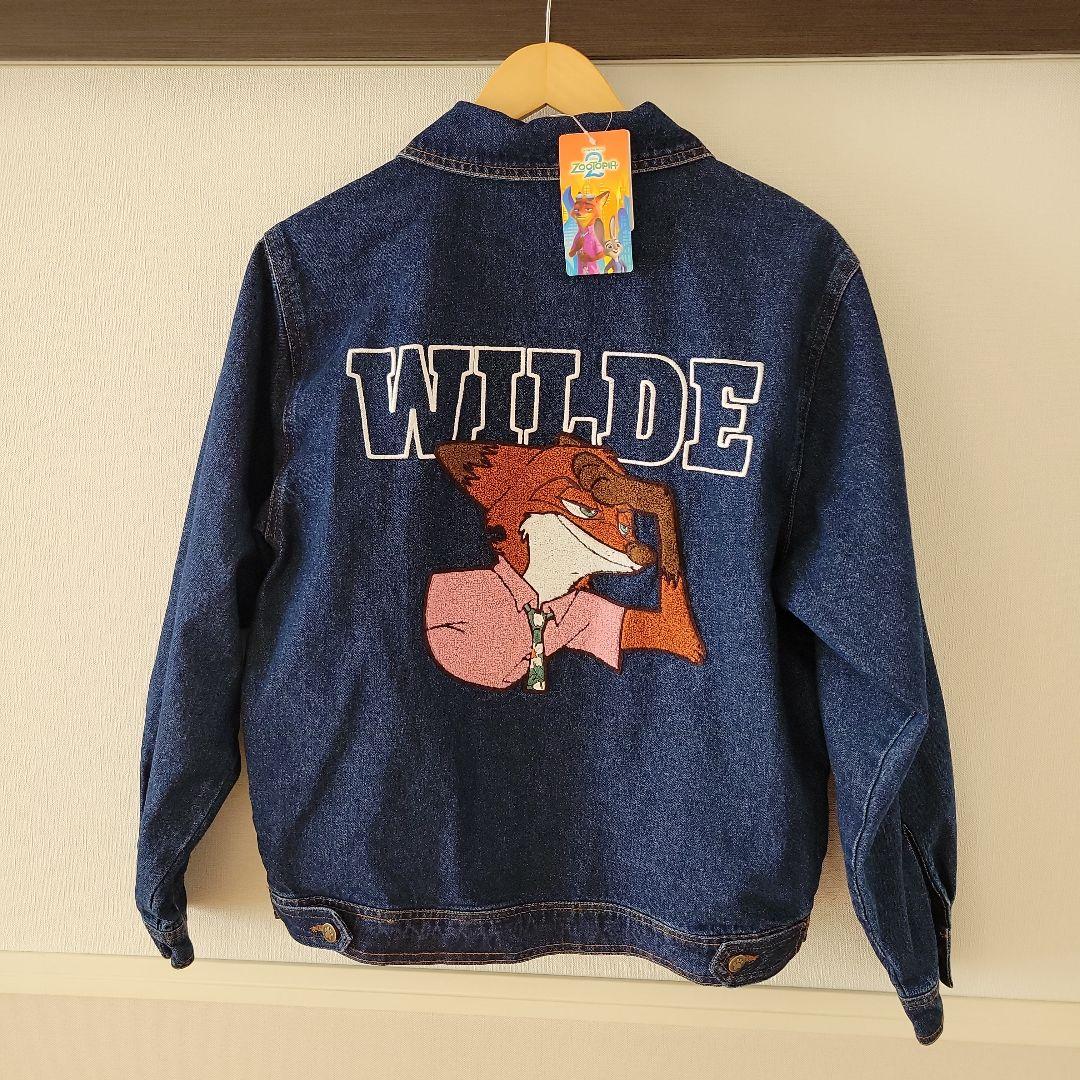 ズートピア２　ニックワイルド　デニムジャケット　アウター　刺繍　映画　ディズニー ズートピア2 ニックワイルド デニムジャケット アウター 刺繍 映画