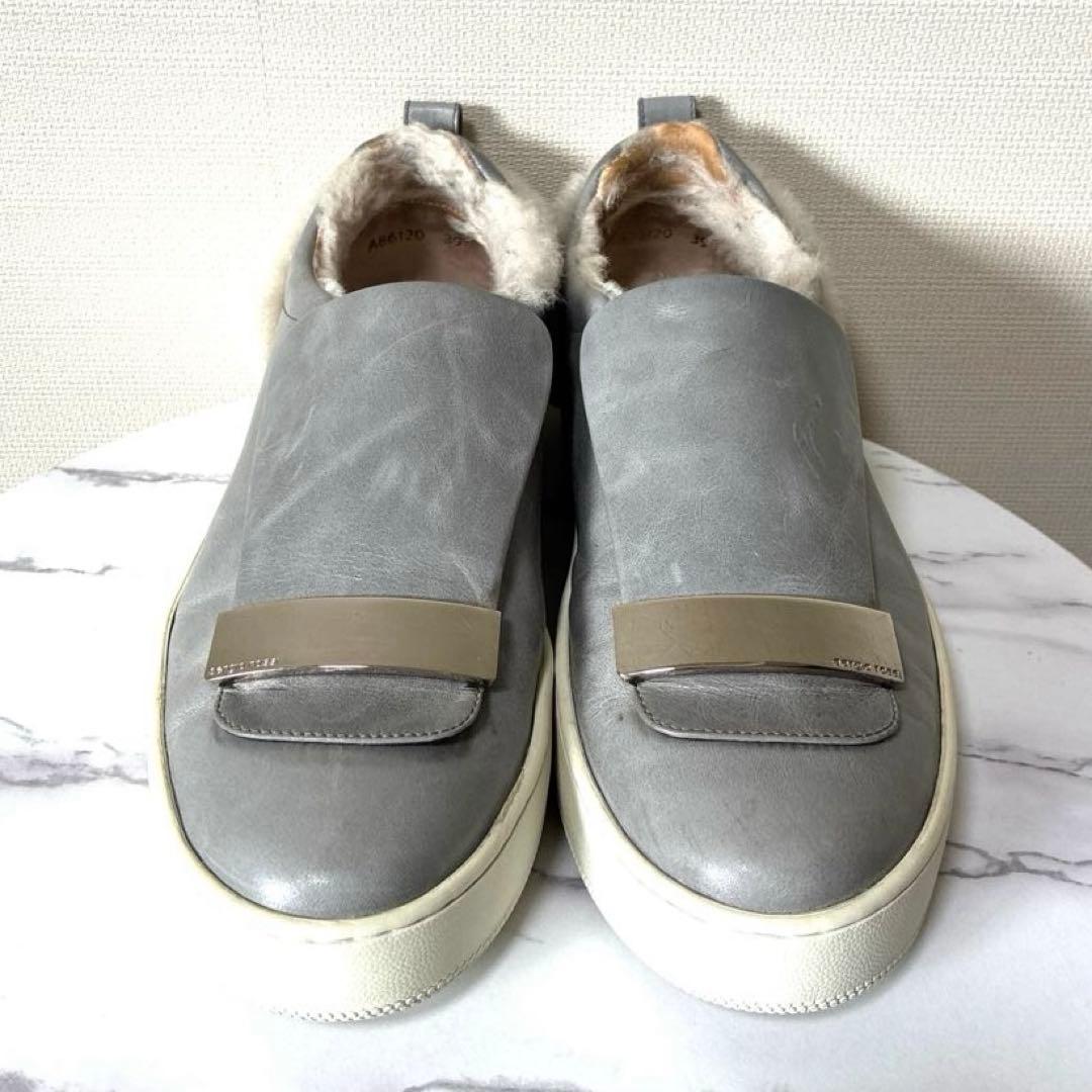 sergiorossi 39 sr1Addict ムートン グレー スニーカー - メルカリ