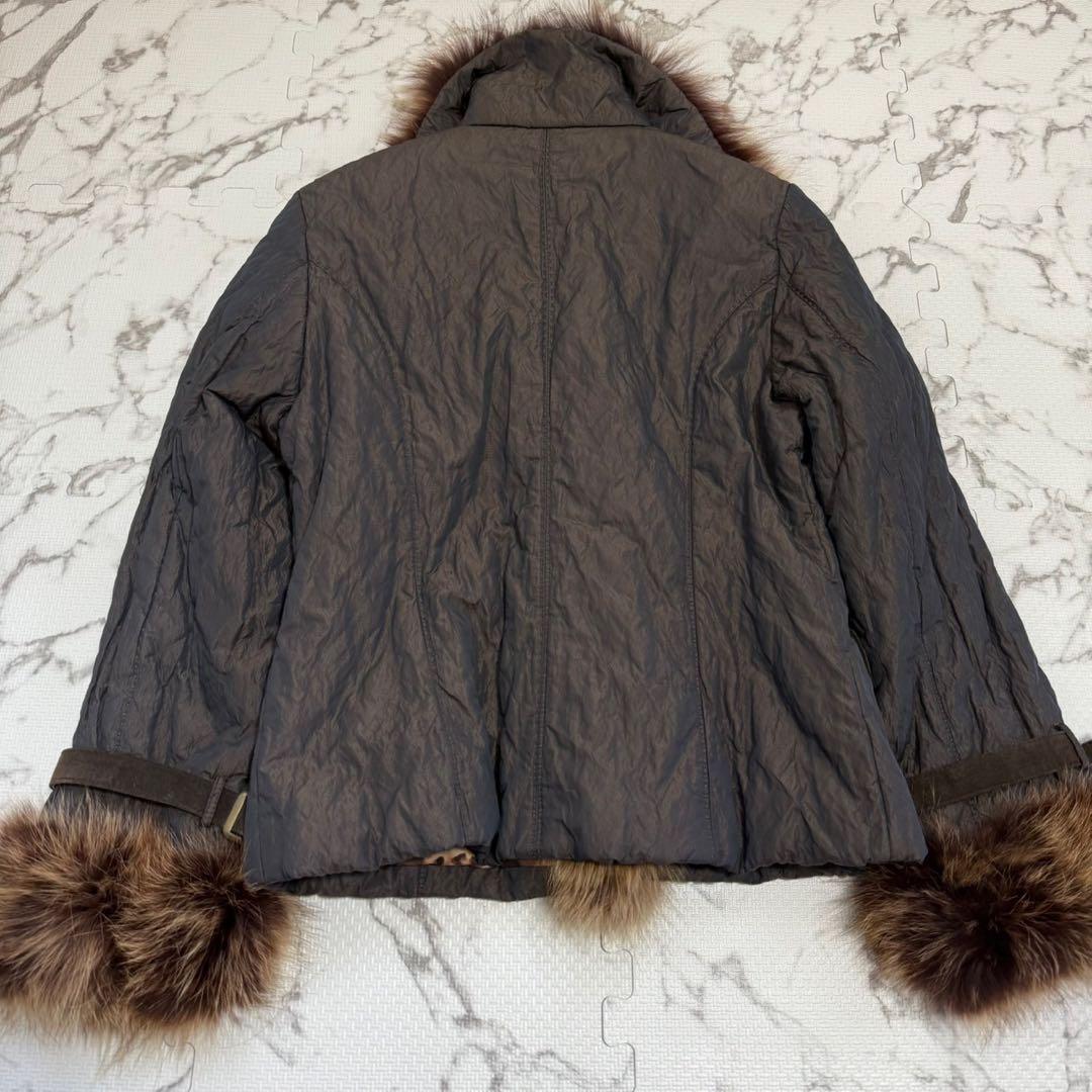 2wayモッズコート y2k 平成ギャル グランジ リアルファー ヒョウ柄