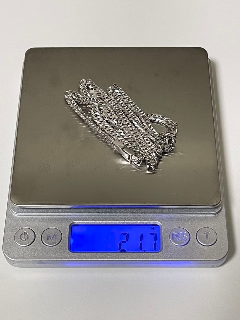 Silver925　6面ダブル　21.7g 50cm