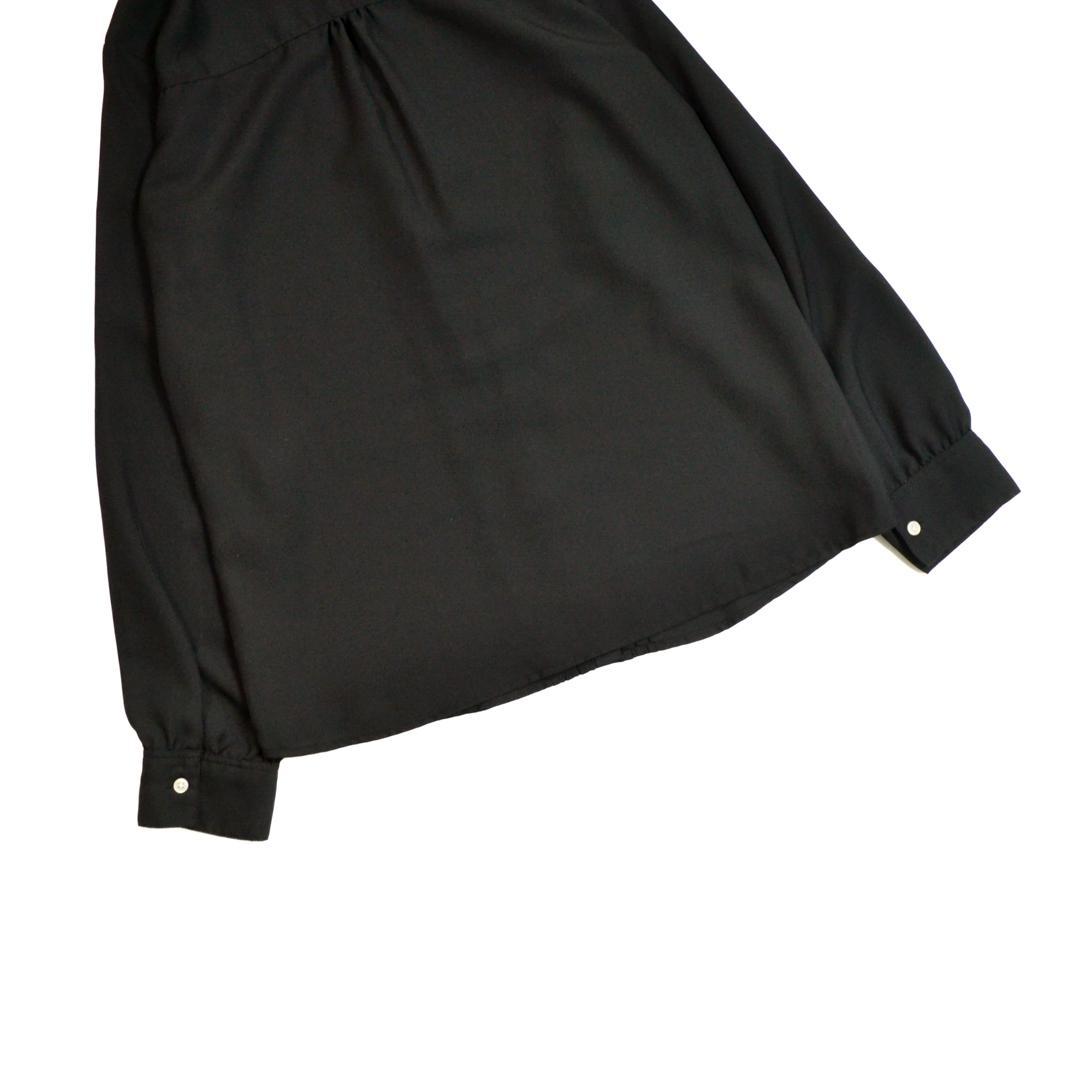 極美品】FRED PERRYフレッドペリー ピンタッククレリックシャツM黒