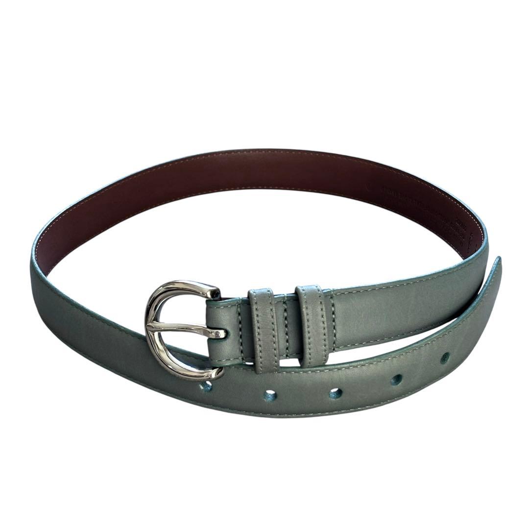 希少】オールドコーチ グラブタンレザー ベルト グリーン USA製 8504