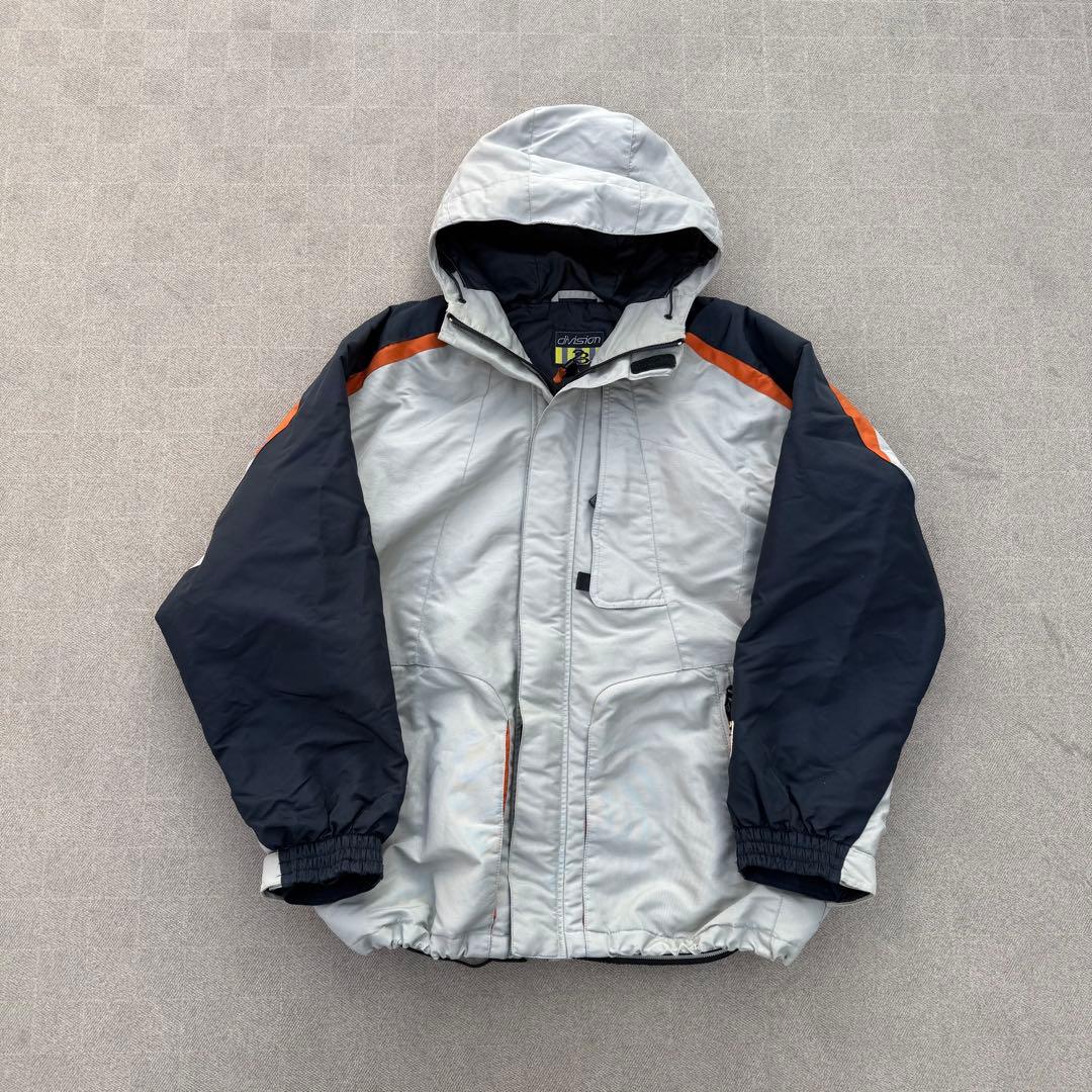 y2k 00s archive 短丈ダウンジャケット グレーアウトドア テック系