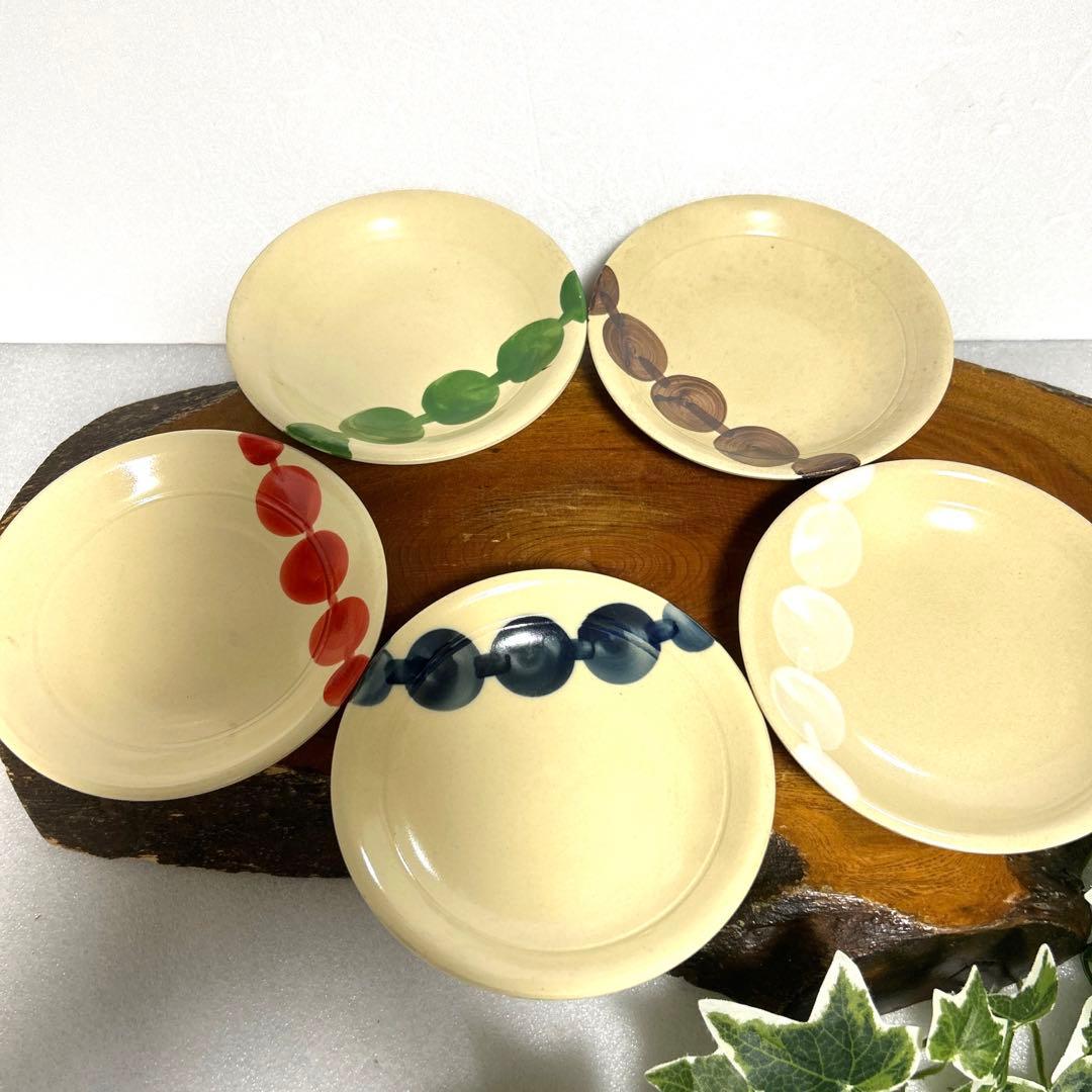 都をどり 5色団子皿 提灯つなぎ 豆皿 菓子皿 京の五花街 舞妓 芸妓